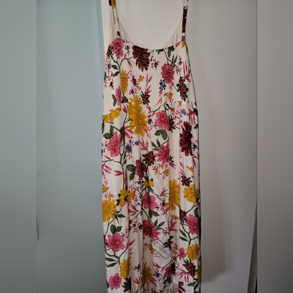 NEW NWOT Old Navy Cami Lined Flowered Sundress Smocked back Sz XXL Size 20 - Picture 5 of 9